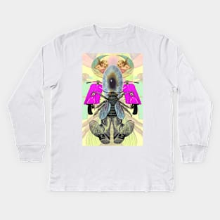 Scooter Fly (Exclusive Artwork by The Shend) Kids Long Sleeve T-Shirt